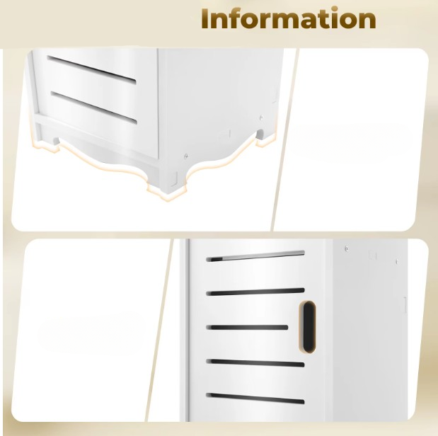 Porte papier de toilette sur pied