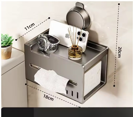 Support papier toilette ventouse