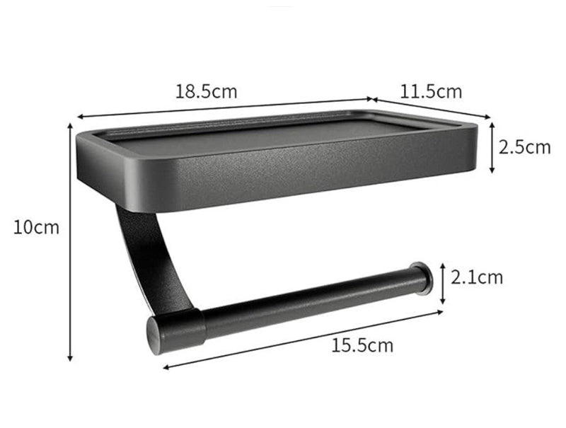 Porte rouleau wc avec tablette