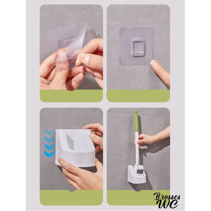 Balai brosse wc double tete