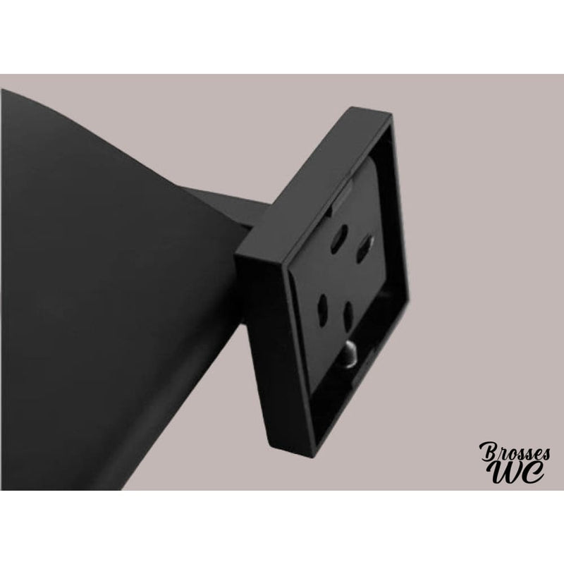 Brosse a wc avec support papier wc noir