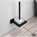 Brosse a wc avec support papier wc noir