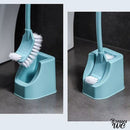 Brosse a wc bleu