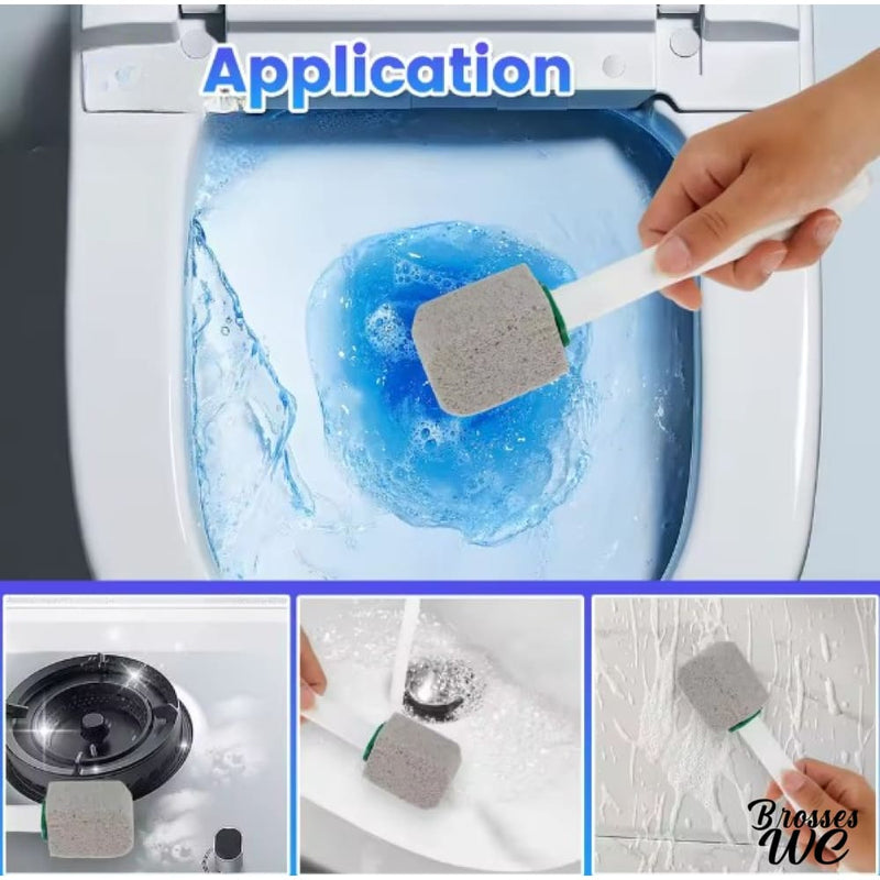 Brosse à wc grattoir