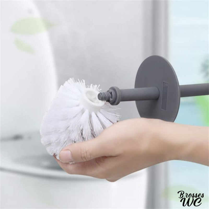 Brosse à wc taupe