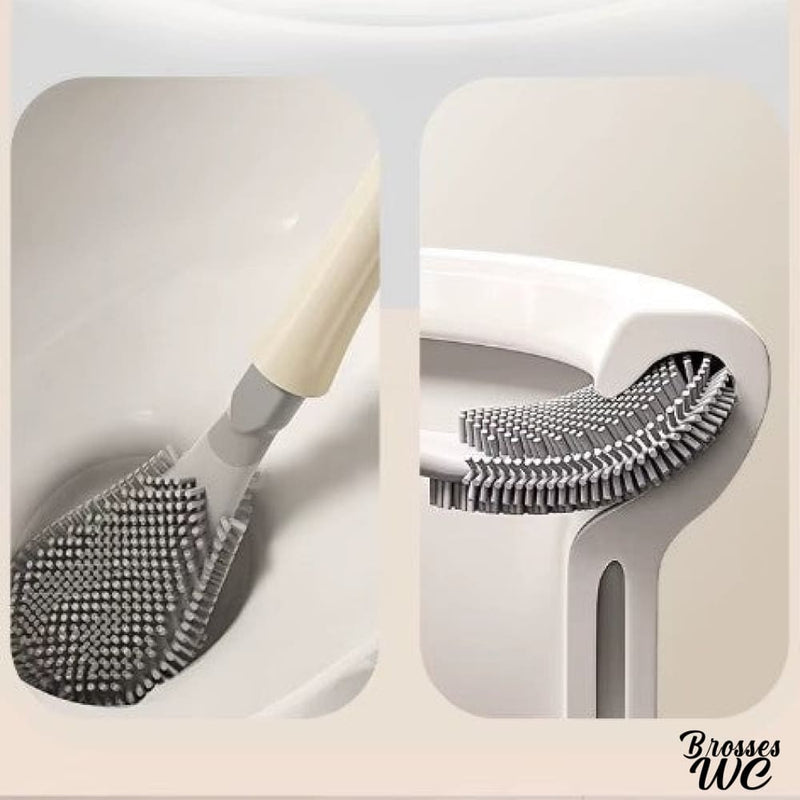 Brosse douce avec support elegant pour wc