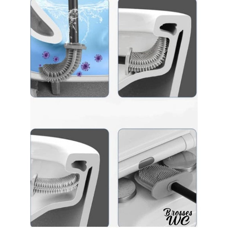 Brosse et papier wc mural