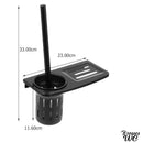 Brosse et papier wc mural