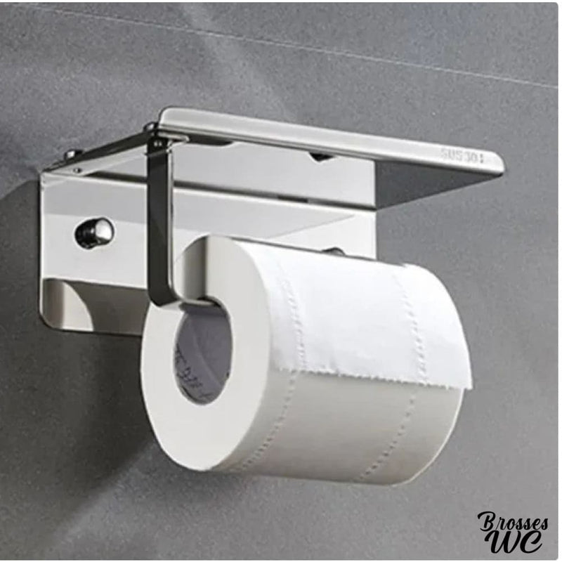 Brosse et papier wc mural