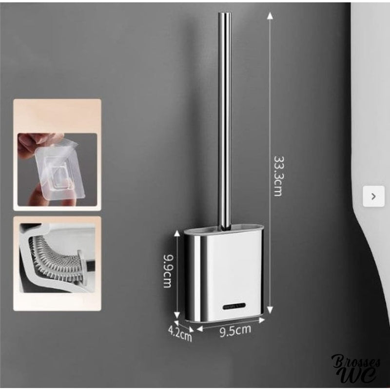 Brosse et papier wc mural
