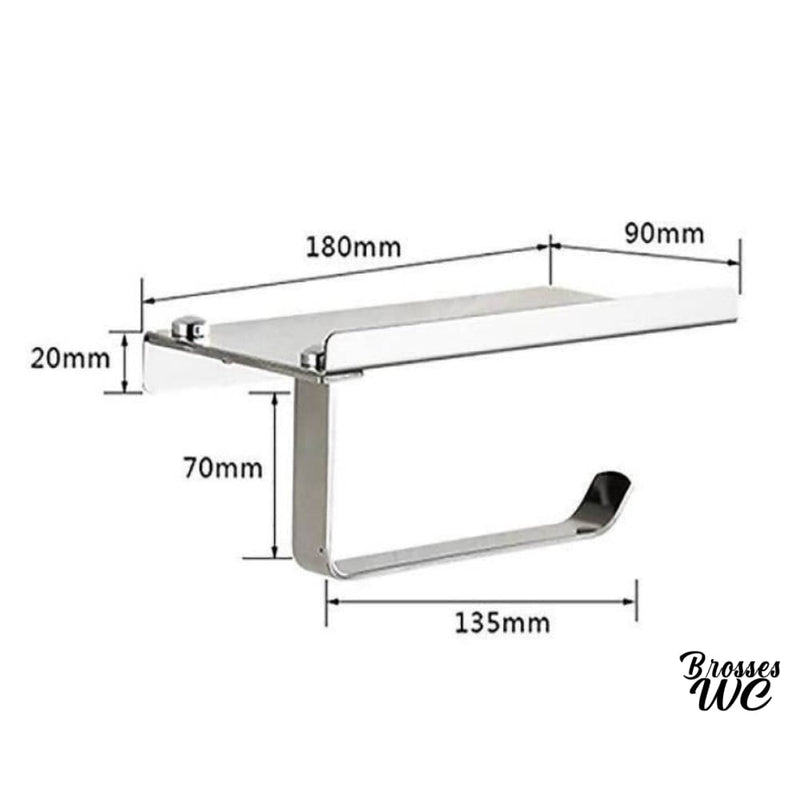 Brosse et papier wc mural