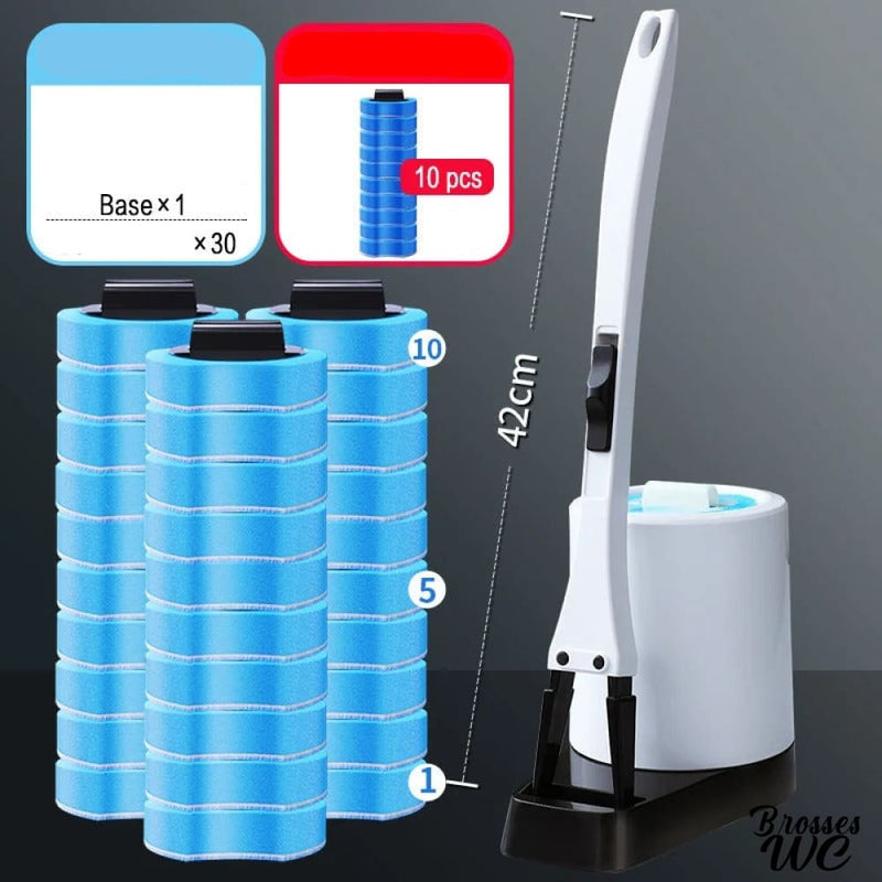 Brosse nettoyante wc avec recharge