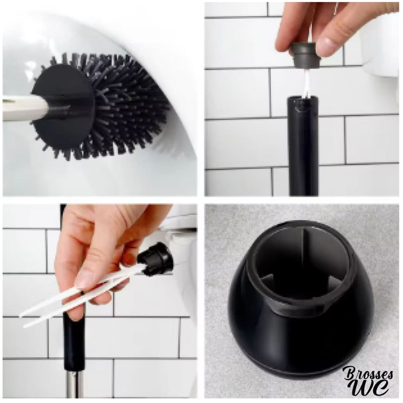 Brosse noire wc