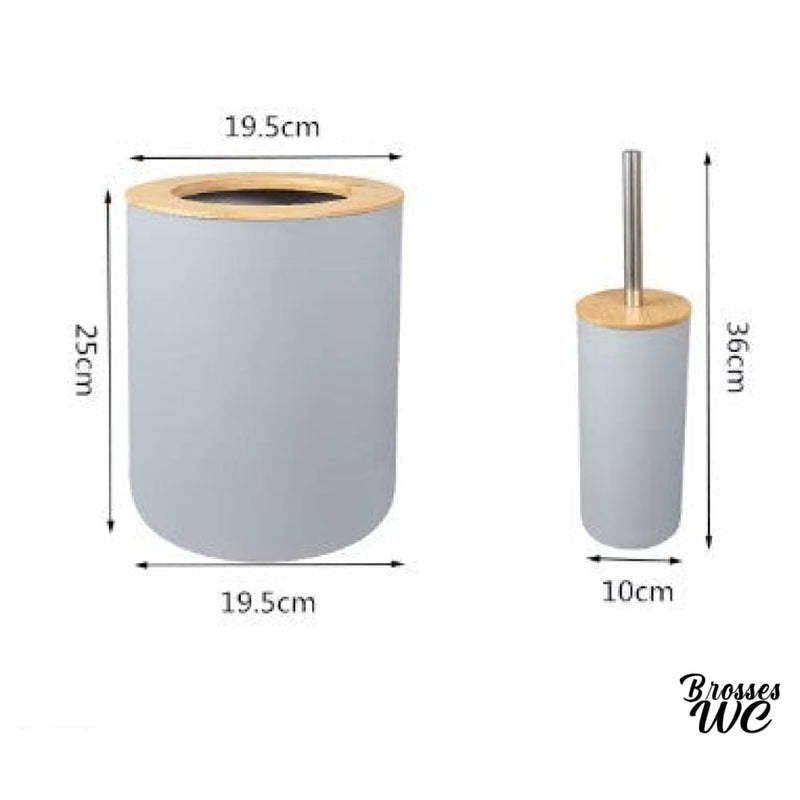 Brosse poubelle wc bambou