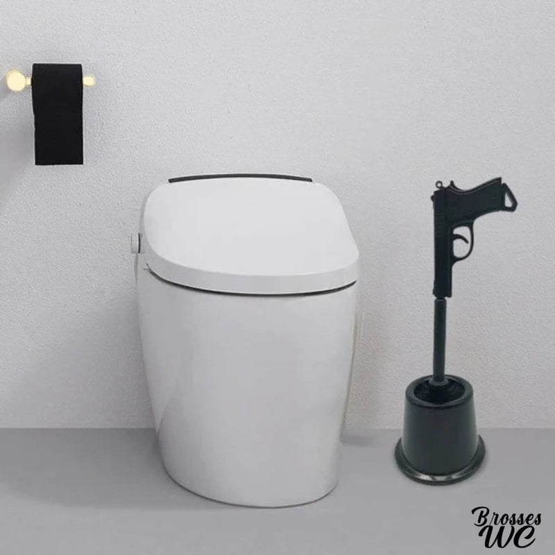 Brosse pour wc pistolet