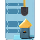 Brosse pour wc plate