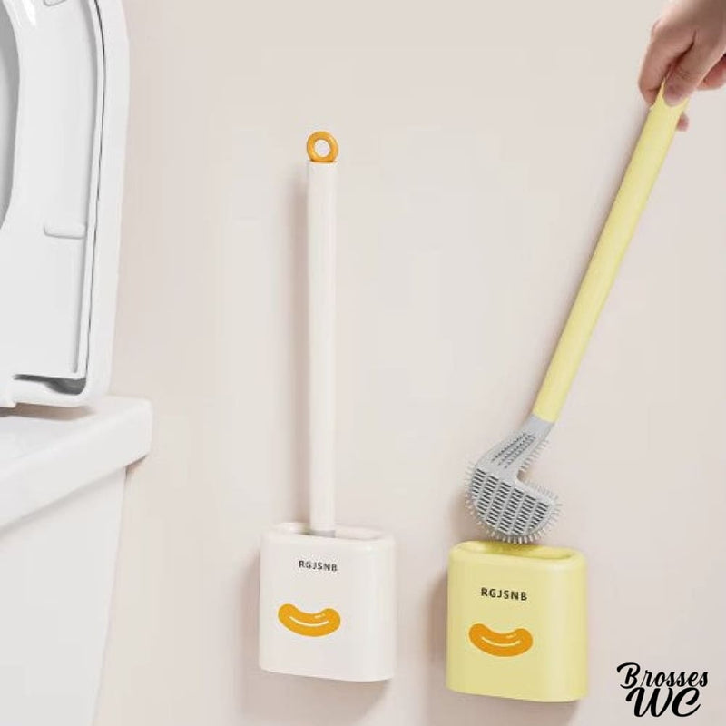 Brosse souple silicone pour wc