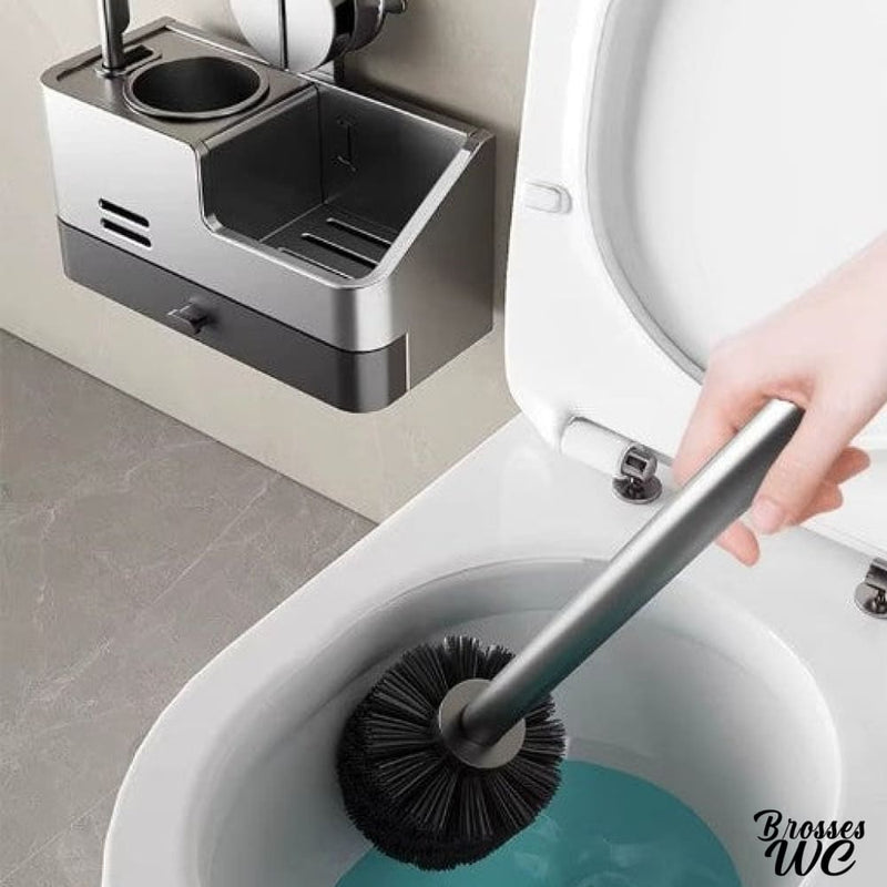 Brosse toilette avec produit