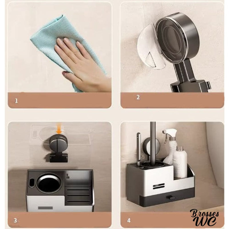 Brosse toilette avec produit