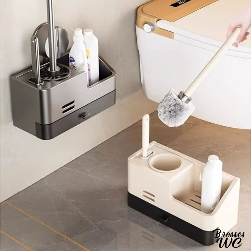 Brosse toilette avec produit