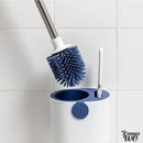 Brosse wc à deux brosses blanc