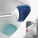Brosse wc à deux brosses blanc