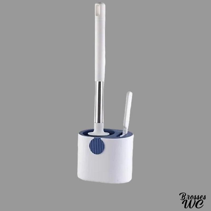 Brosse wc à deux brosses blanc