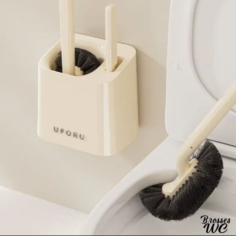 Brosse wc a deux brosses