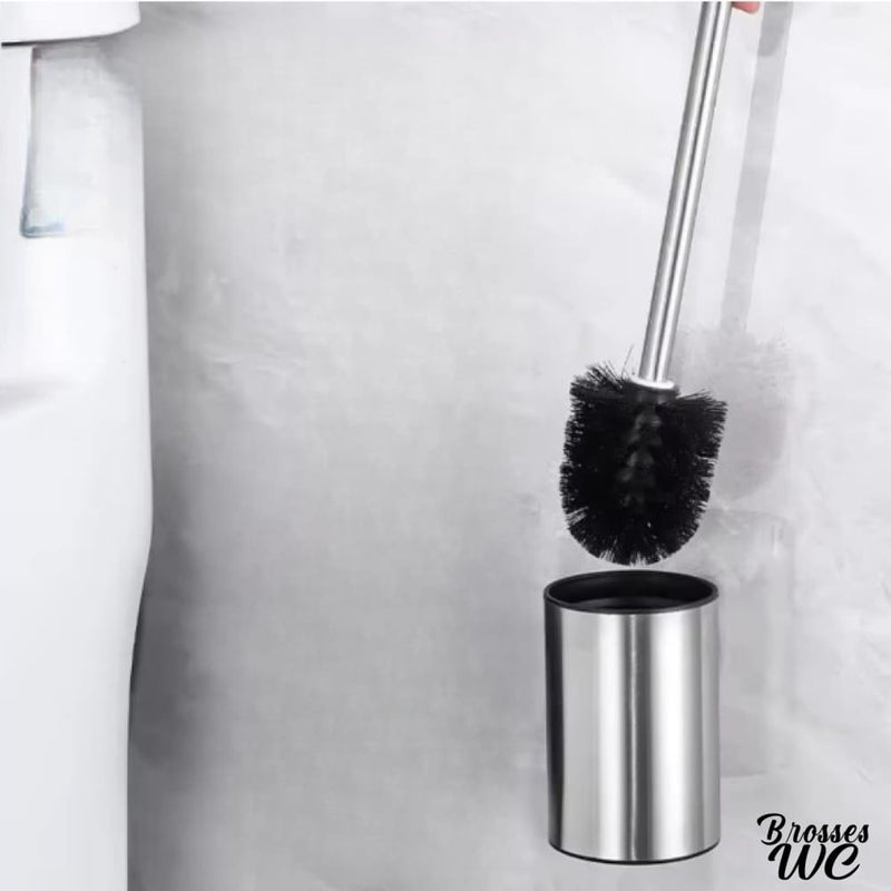 Brosse wc acier brossé