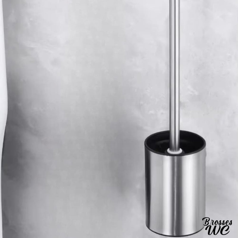 Brosse wc acier brossé