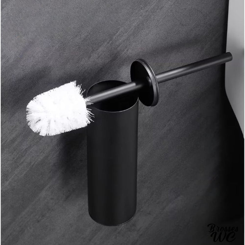 Brosse wc acier inoxydable noir