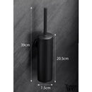 Brosse wc acier inoxydable noir