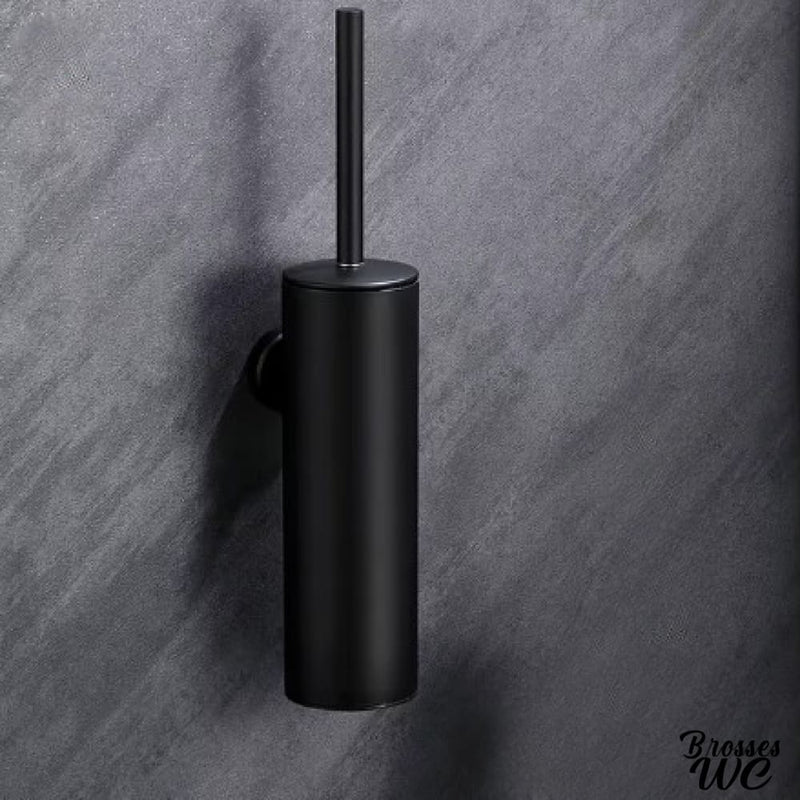 Brosse wc acier inoxydable noir