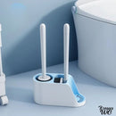 Brosse wc antibacterienne double brosse