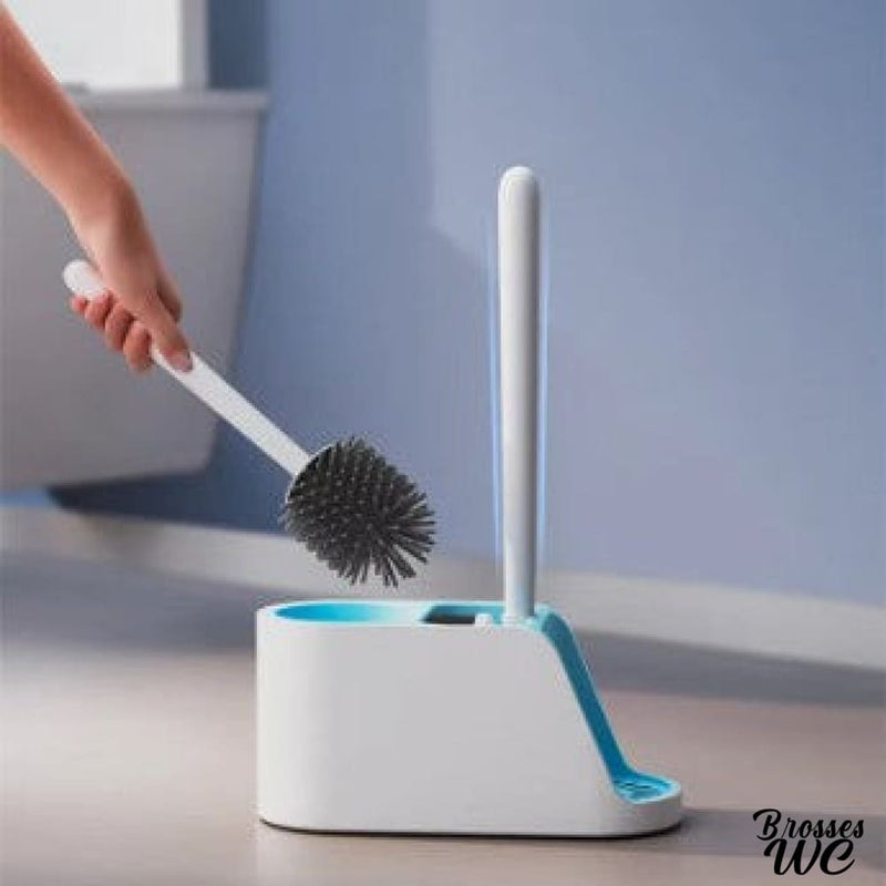 Brosse wc antibacterienne double brosse