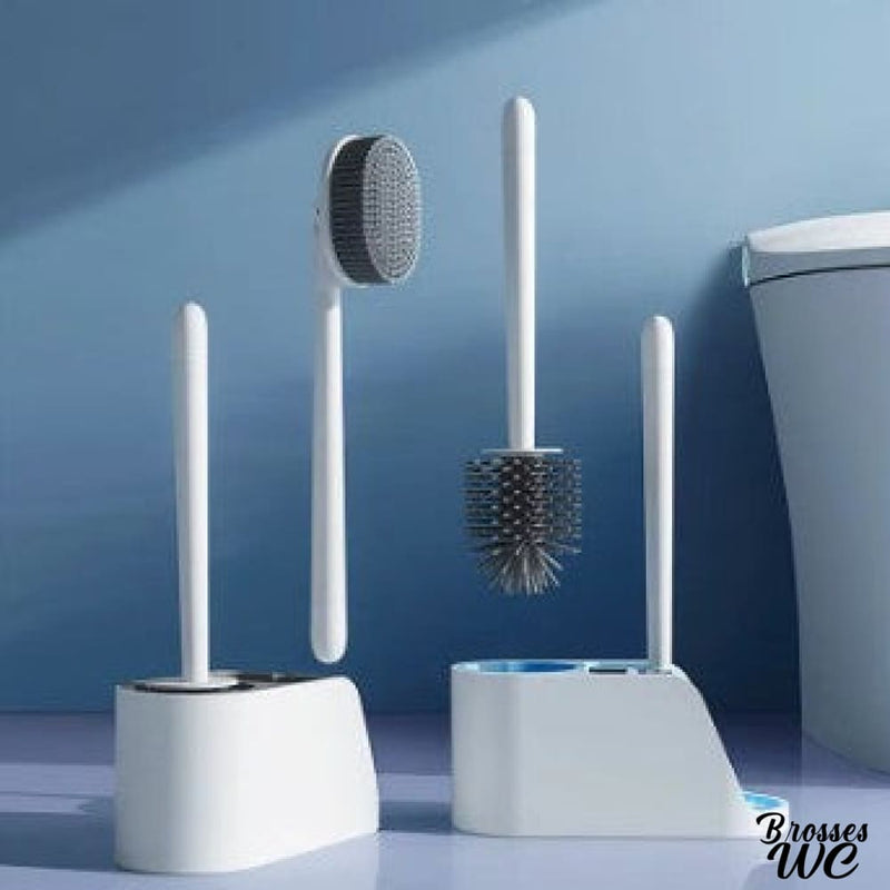 Brosse wc antibacterienne double brosse
