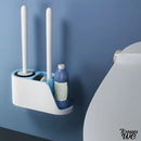 Brosse wc antibacterienne double brosse