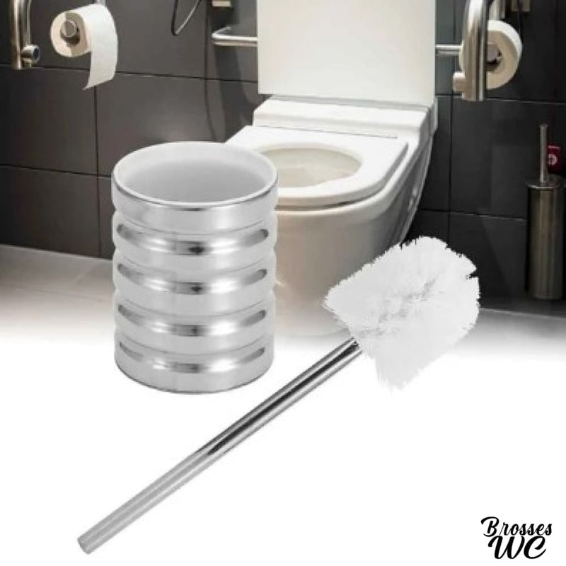 Brosse wc avec ensemble en métal