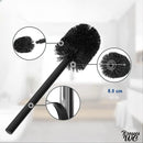 Brosse wc avec porte rouleau noir