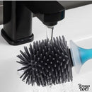 Brosse wc avec reservoir de produit nettoyant
