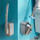 Brosse wc avec reservoir produit nettoyant