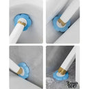 Brosse wc avec reservoir produit nettoyant