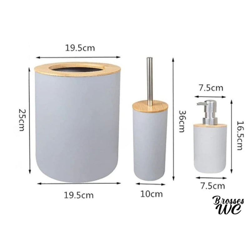 Brosse WC bois épaisseur 8 mm - Brosses WC - WC Bambou couleur