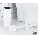 Brosse wc blanc mat
