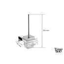 Brosse wc blanc murale