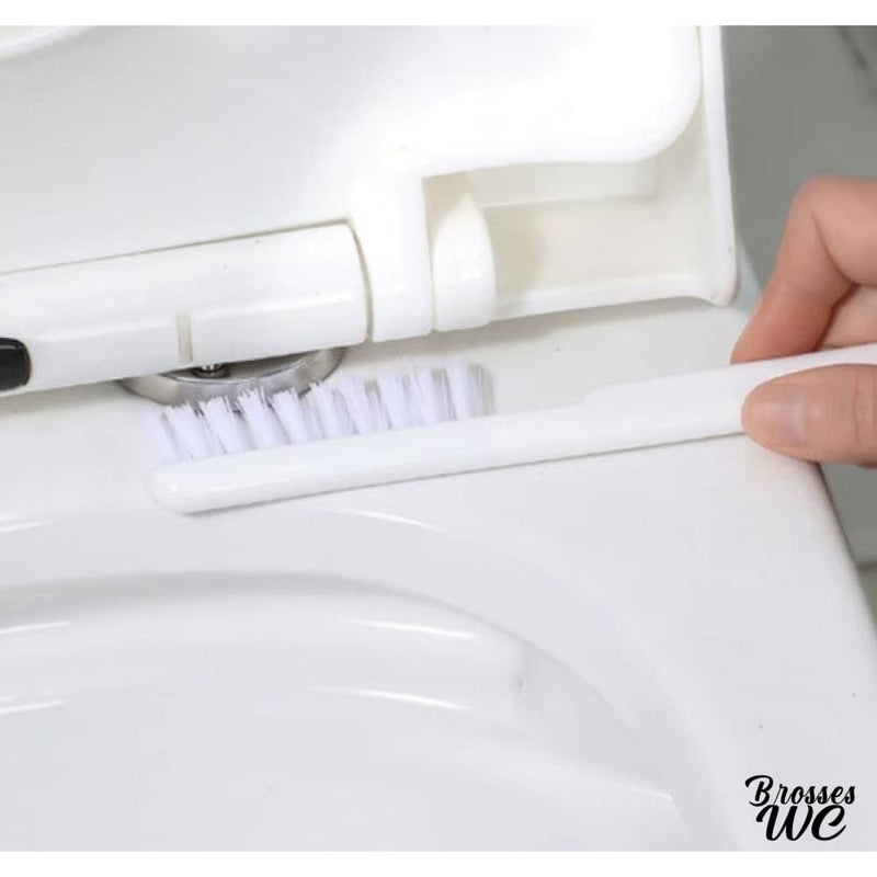 Brosse wc bleu canard