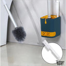 Brosse wc bleu canard