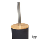 Brosse wc bois et blanc