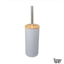 Brosse wc bois et blanc