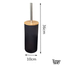 Brosse wc bois et blanc